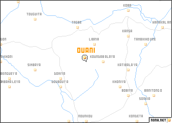 map of Ouani