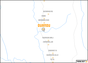 map of Ouanou