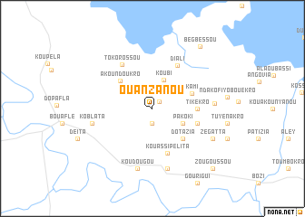 map of Ouanzanou