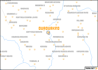 map of Ouaouakro