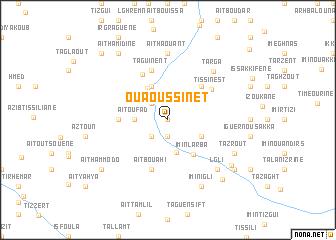 map of Ouaoussinet