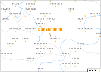 map of Ouassamana