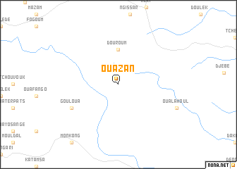 map of Ouazan