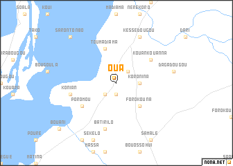 map of Oua