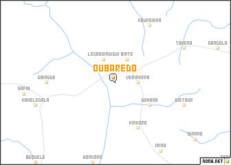 map of Oubarédo