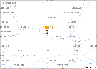 map of Oubol