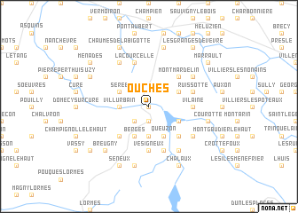 map of Ouches