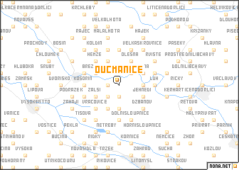 map of Oucmanice