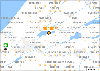 map of Oud-Ade