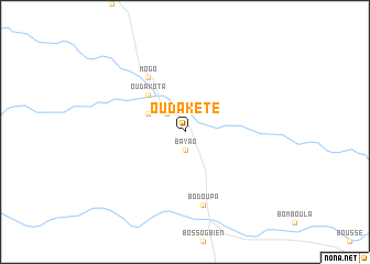 map of Ouda-Kété