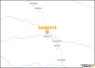 map of Ouda-Kota