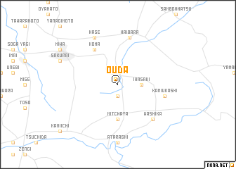 map of Ōuda