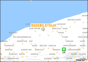 map of Oude Bildtdijk