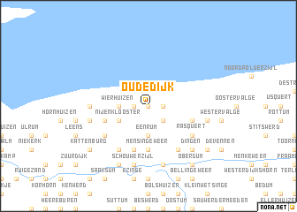 map of Oudedijk