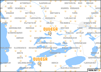 map of Oudega