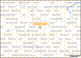 map of Oudegem