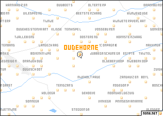 map of Oudehorne