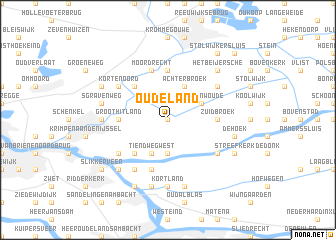 map of Oudeland