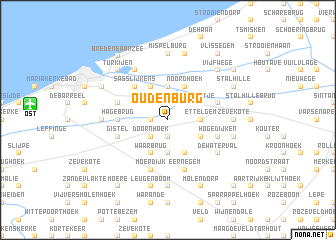 map of Oudenburg