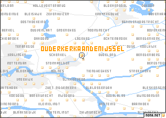 map of Ouderkerk aan den IJssel