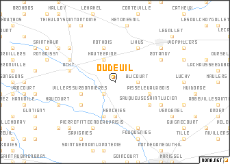 map of Oudeuil