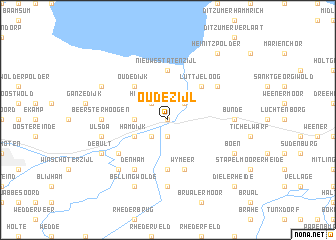 map of Oudezijl