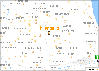 map of Oued Agla