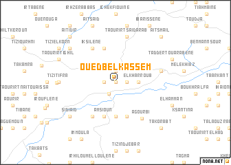 map of Oued Bel Kassem