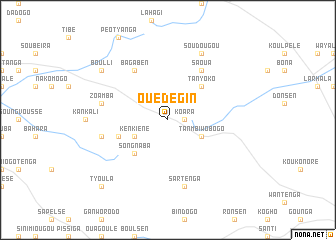 map of Ouédégin