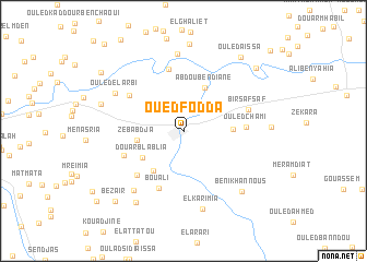 map of Oued Fodda