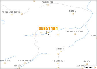 map of Oued Taga