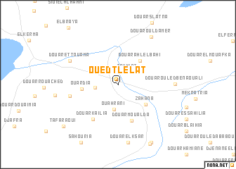 map of Oued Tlélat