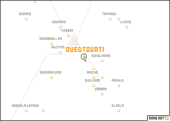 map of Oued Touati