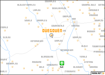 map of Ouegouen