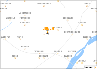 map of Ouéla