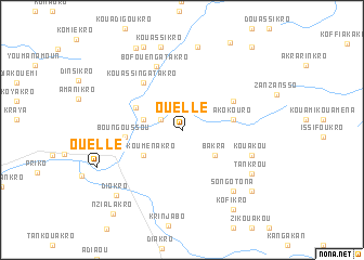 map of Ouellé