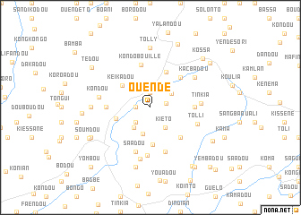 map of Ouendé