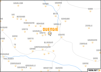 map of Ouendié