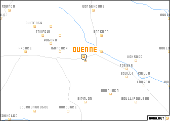 map of Ouenné