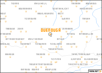 map of Ouenouga