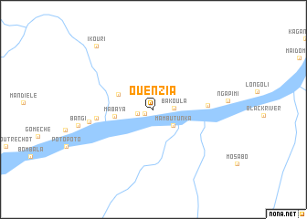 map of Ouenzia