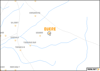 map of Ouéré