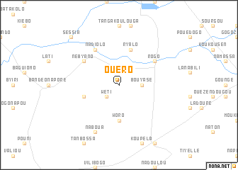 map of Ouéro