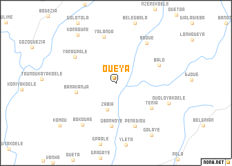 map of Oueya