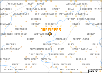 map of Ouffières