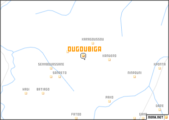 map of Ougoubiga