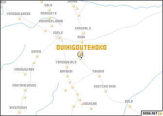 map of Ouihi-Goutehoko