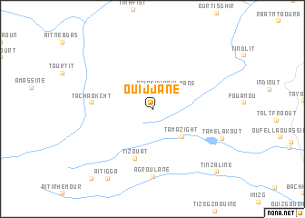 map of Ouijjane