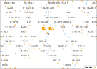 map of Ouines