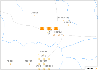 map of Ouinndiou